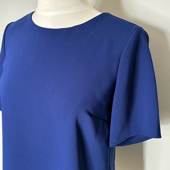 Amanda Uprichard Delaney Blue Split Back Top, Size P/XS - Picture 3 of 12